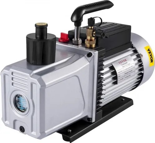 VEVOR Vacuümpomp 12CFM Negatieve drukpomp 1HP 5 Pa Hoog rendement vacuümpomp Ideaal voor huishoudelijke airconditioning, auto-onderhoud, vacuümverpakking