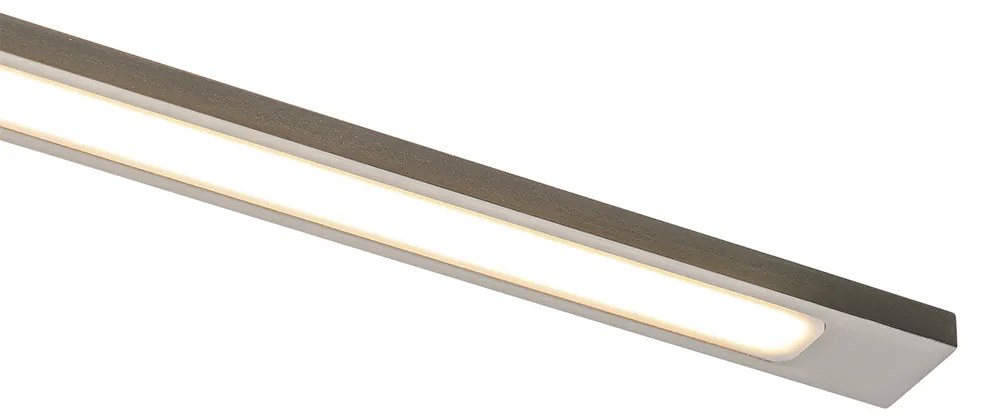 Badkamer Wandlamp staal 62 cm incl. LED IP44 - Jerre Design IP44 Lamp
