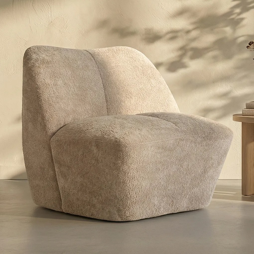 Moderne Fauteuil Beige