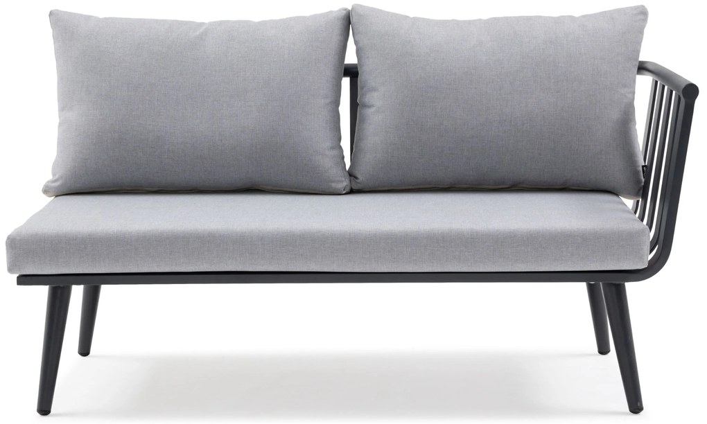 Hoek loungeset 5 personen Aluminium Grijs De Laan Projects