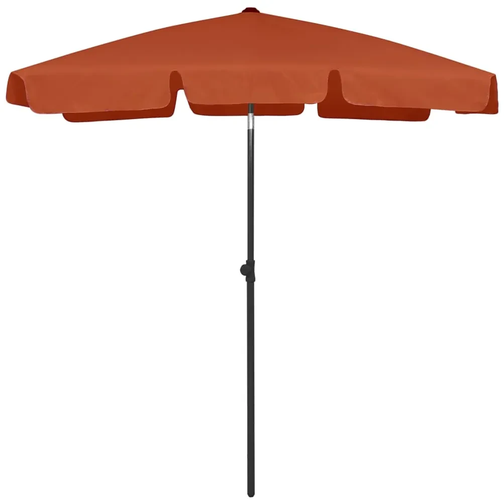 vidaXL Strandparasol 180x120 cm terracottakleurig