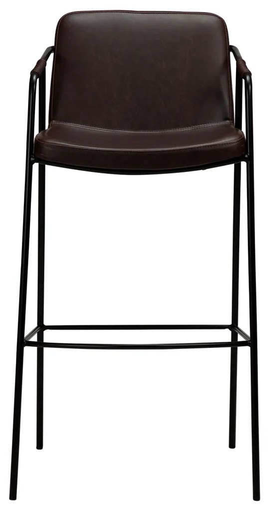 Dan-Form Boto Hoge Barkruk Minimalistisch Design Cocoa Kunstleer