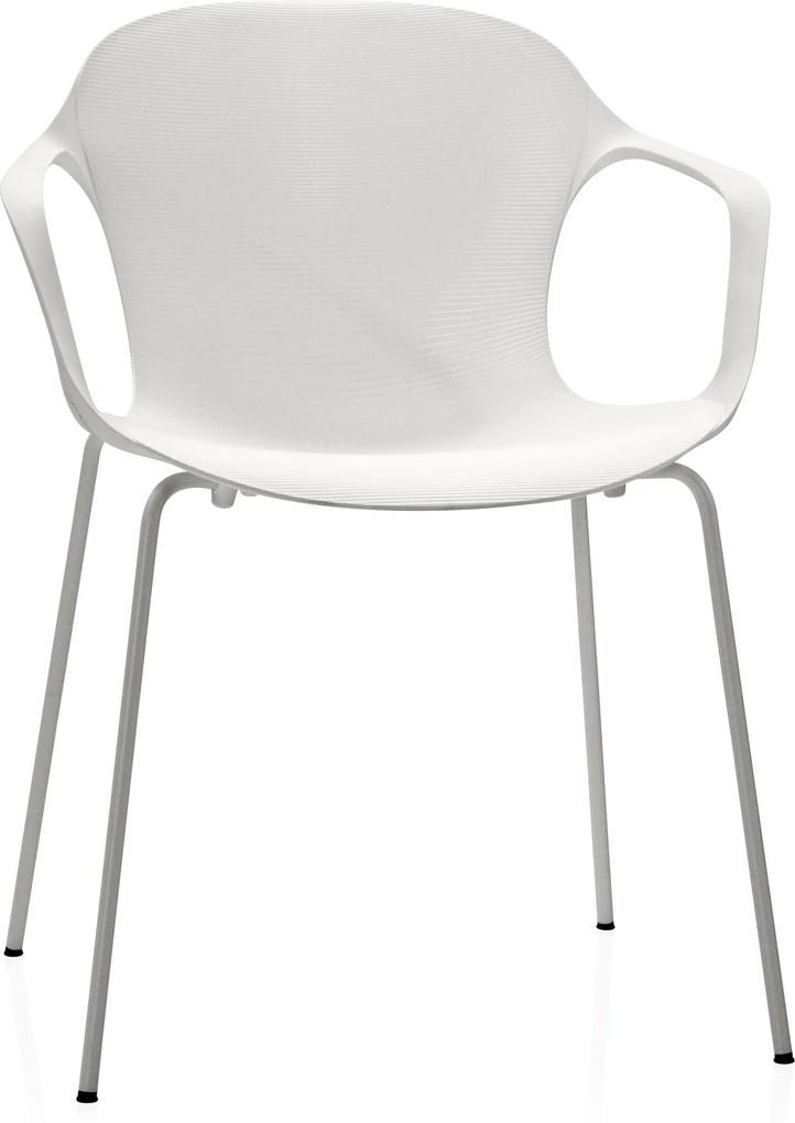 Fritz Hansen Nap Chair stoel met armleuningen milk white