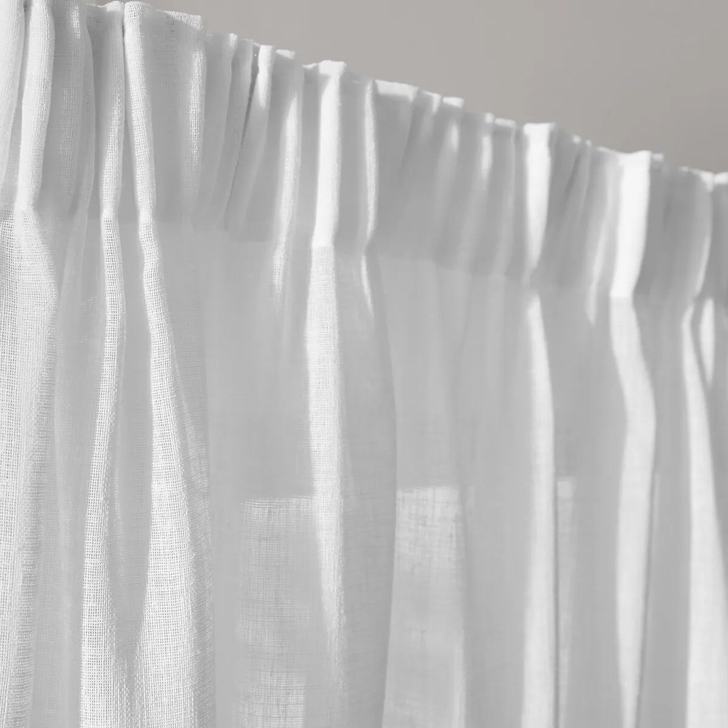 Radiatorgordijn met aangerimpelde bies en golf, NYONG