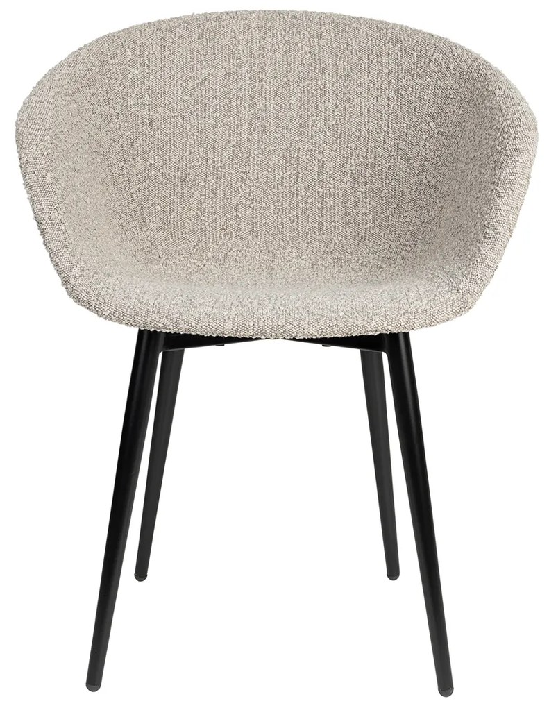 Design Kuipstoel Grijs Boucle