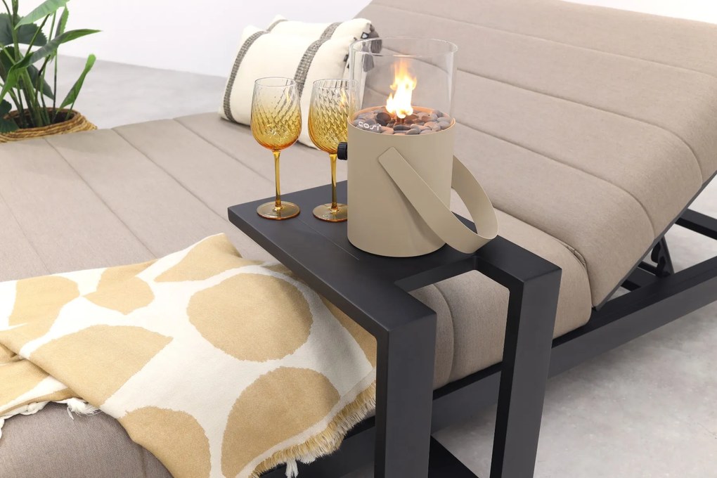 Mexico 2-persoons sunbrella ligbed - Taupe