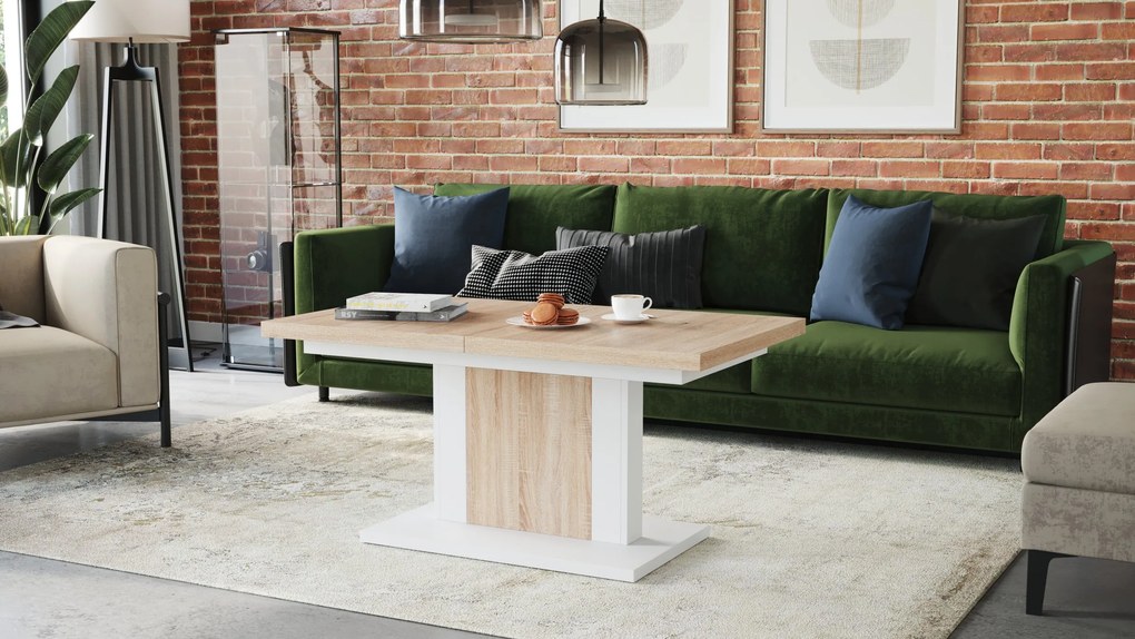 ORION sonoma eiken / wit, salontafel