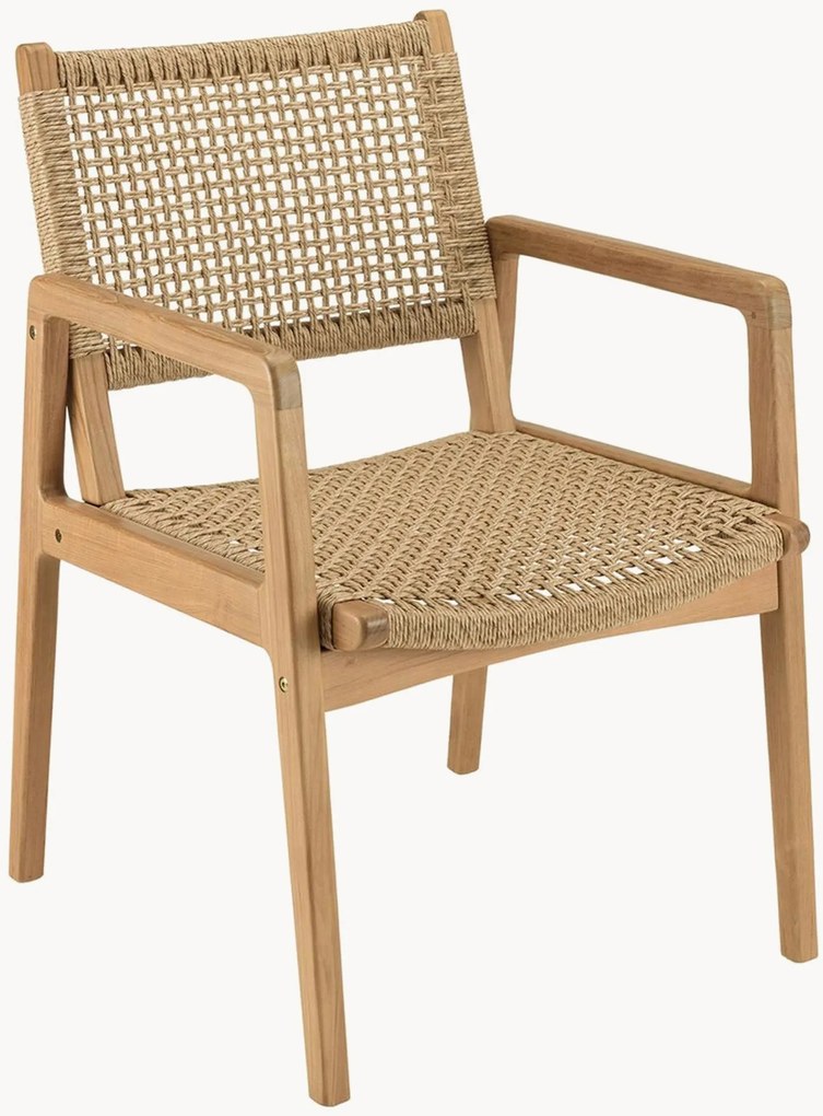 Tuin eetstoelen Valeria van teakhout, 2 stuks