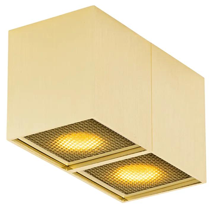 Design Spot / Opbouwspot / Plafondspot goud 2-lichts - Qubo Honey Design GU10 Binnenverlichting Lamp