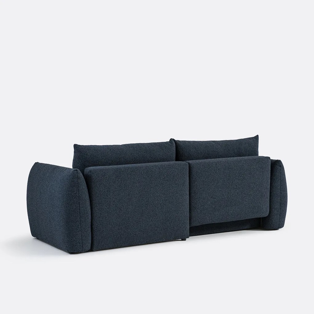 Ombouwbare hoekbank met koffer, fijne badstof, Edith