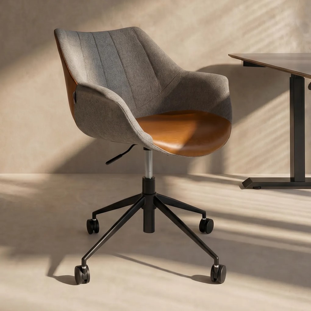 Zuiver Doulton Office Bureaustoel Grijs