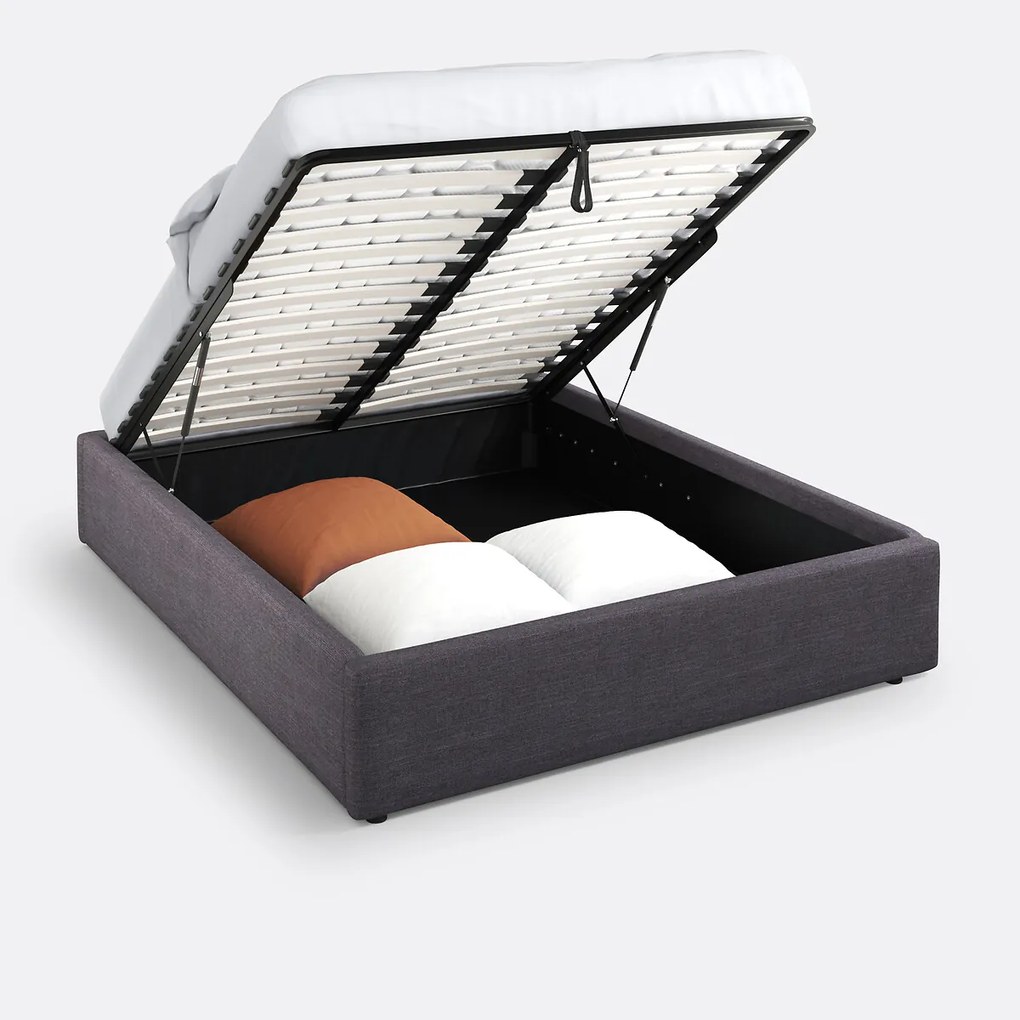 Kofferbed met ophefbare lattenbodem, Papilla