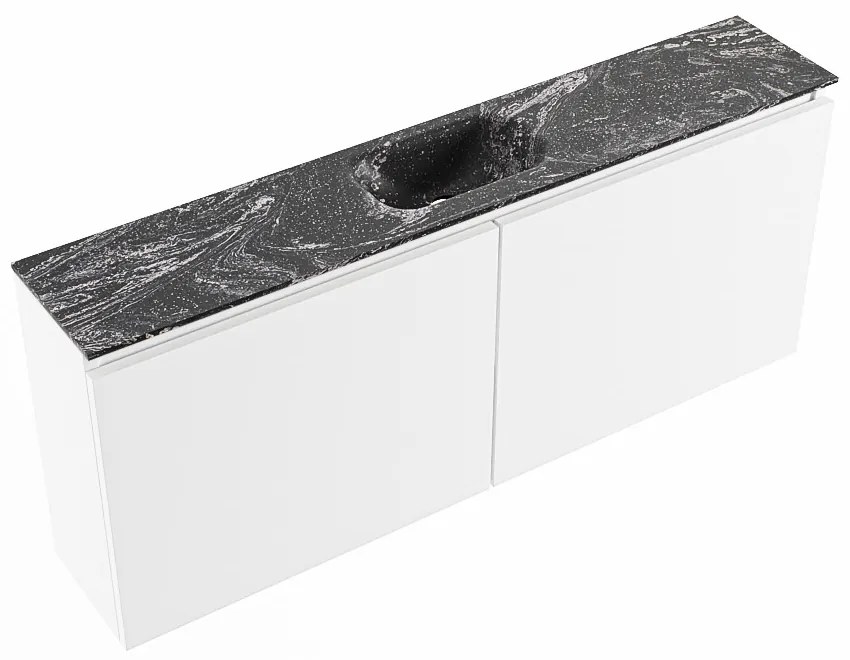 Mondiaz Ture DLux toiletmeubel 120cm talc met wastafel lava midden met kraangat