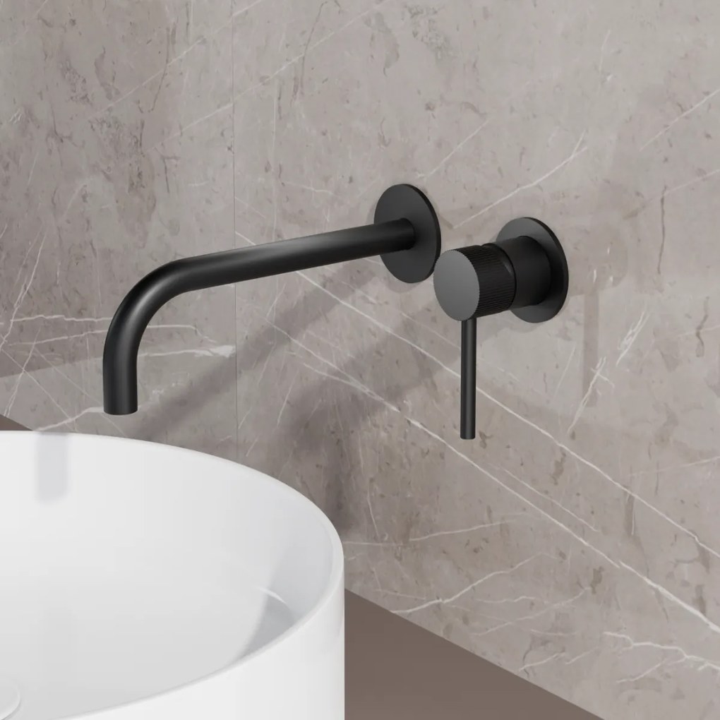 Best Design High End Nero inbouw wastafelkraan zwart mat