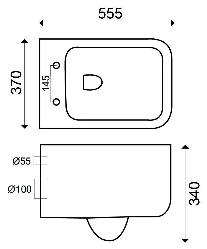 Mueller Larx wandcloset inclusief softclose zitting