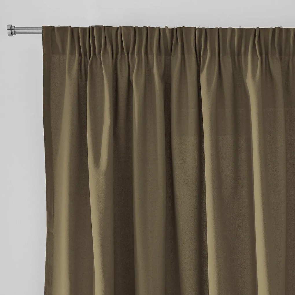 Puur katoenen gordijn, met aangerimpele bies en golf, Scenario