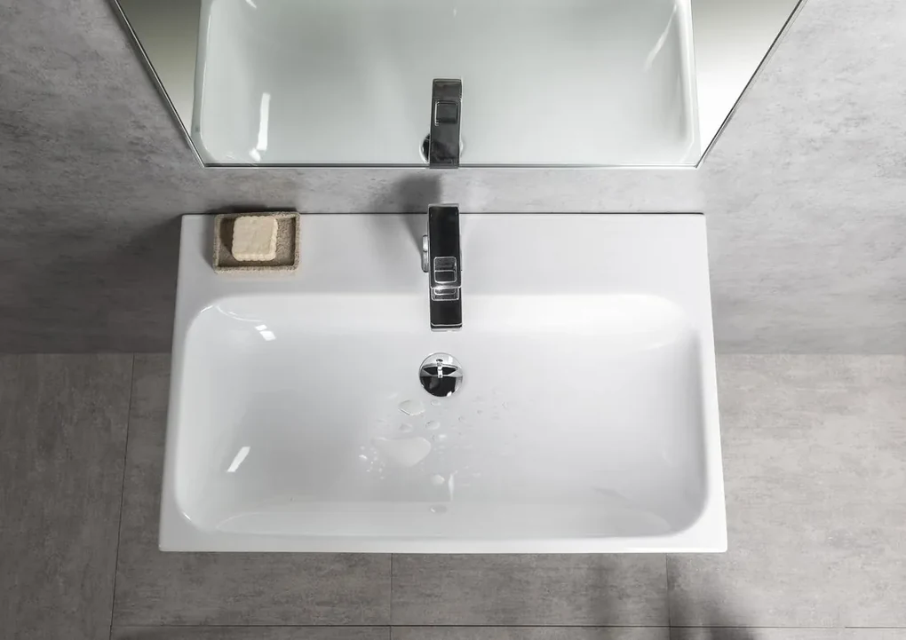 Sapho Toridi keramische wastafel 76x46,5cm wit