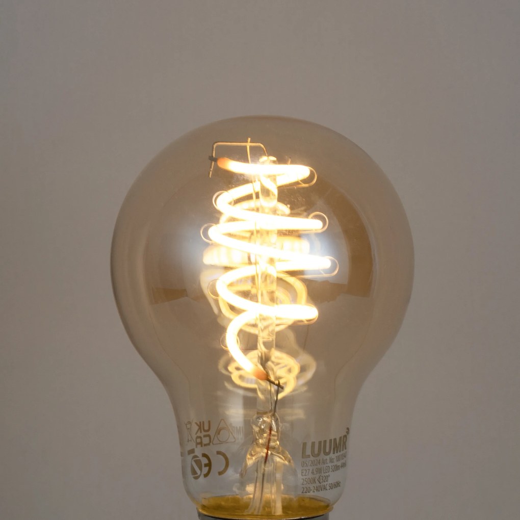 Set van 5 Smart E27 dimbare LED lampen A60 amber 4.9W 320 lm 2500K Zigbee