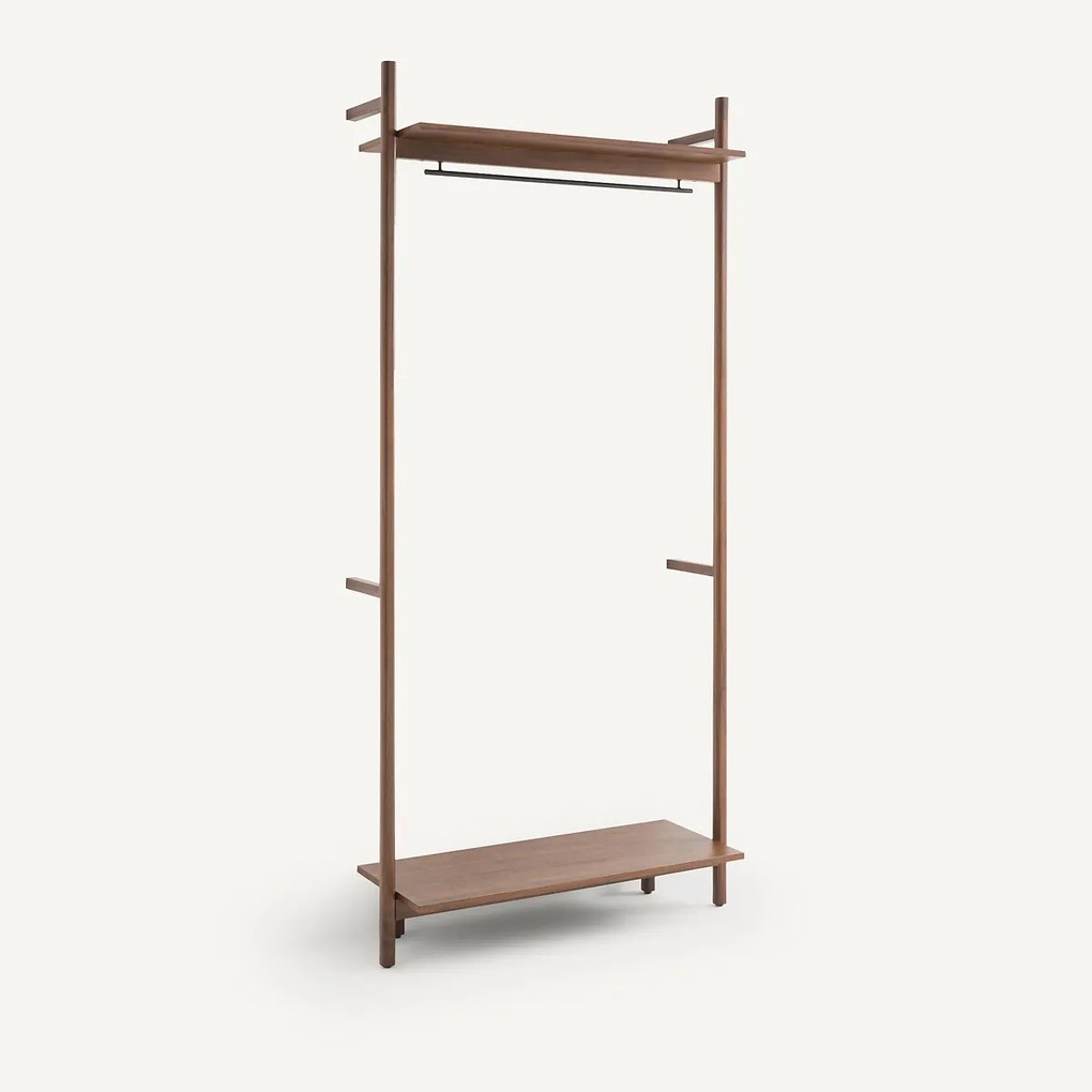 Kledingrek voor dressing, notenhout en fineer, Rory