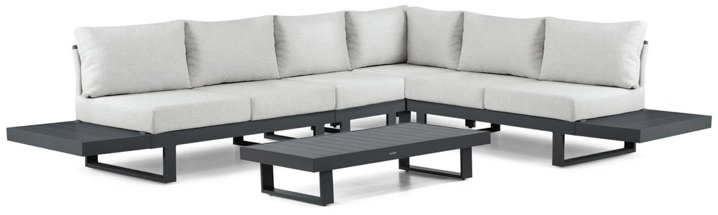 Hoek loungeset 6 personen Aluminium Grijs  Lifestyle Garden Furniture Lorenzo