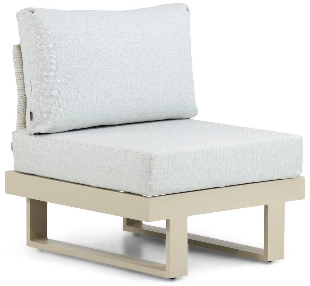 Hoek loungeset 6 personen Aluminium Taupe Lifestyle Garden Furniture Lorenzo