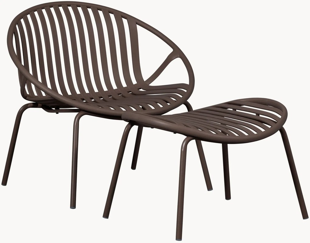 Tuin eetstoel met poef Bruce