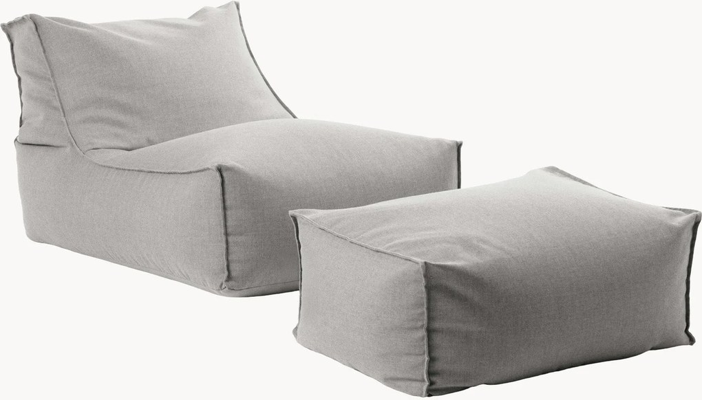 Outdoor Olefin zitzak Lounger The Sundowner met poef