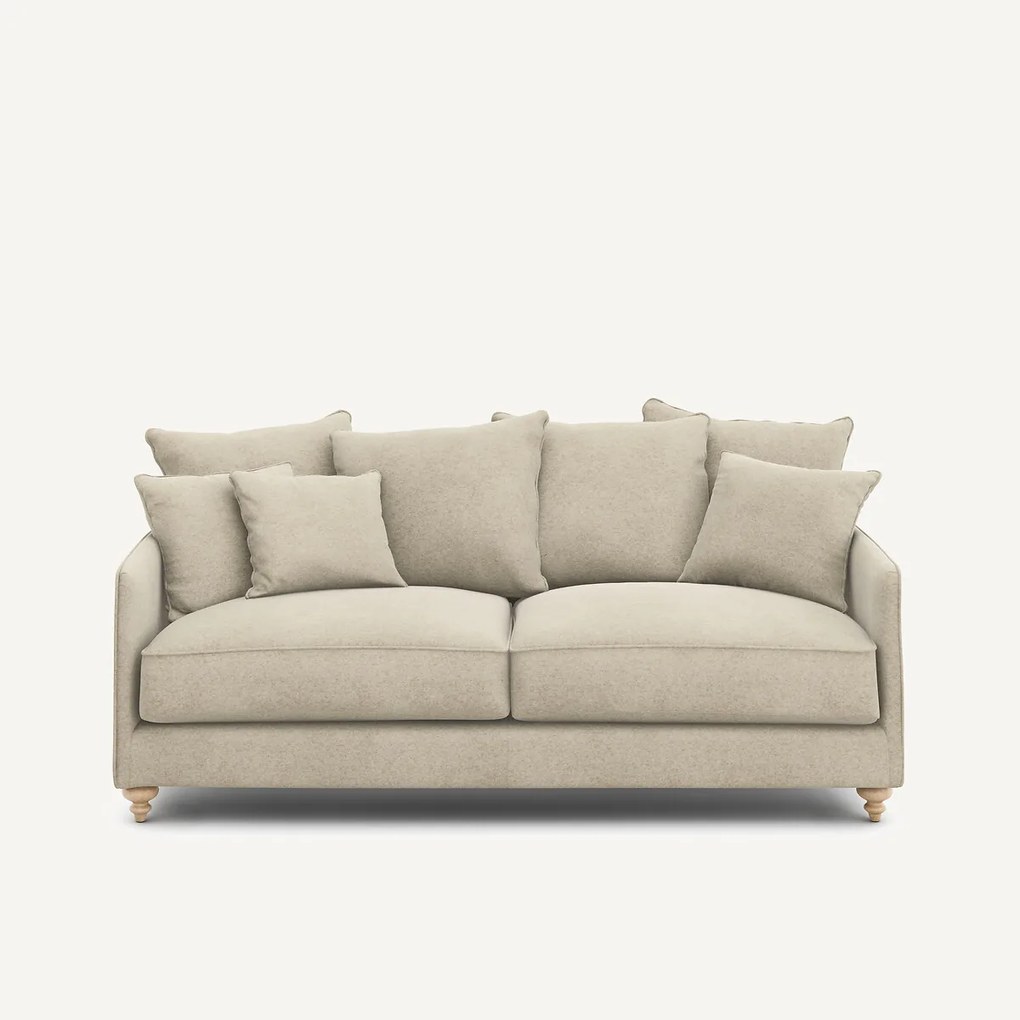 3-zits slaapbank van linnen fluweel, LAZARE