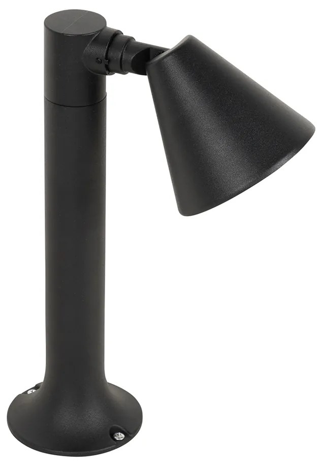Modern buiten paaltje zwart 30 cm IP44 verstelbaar - Ciara