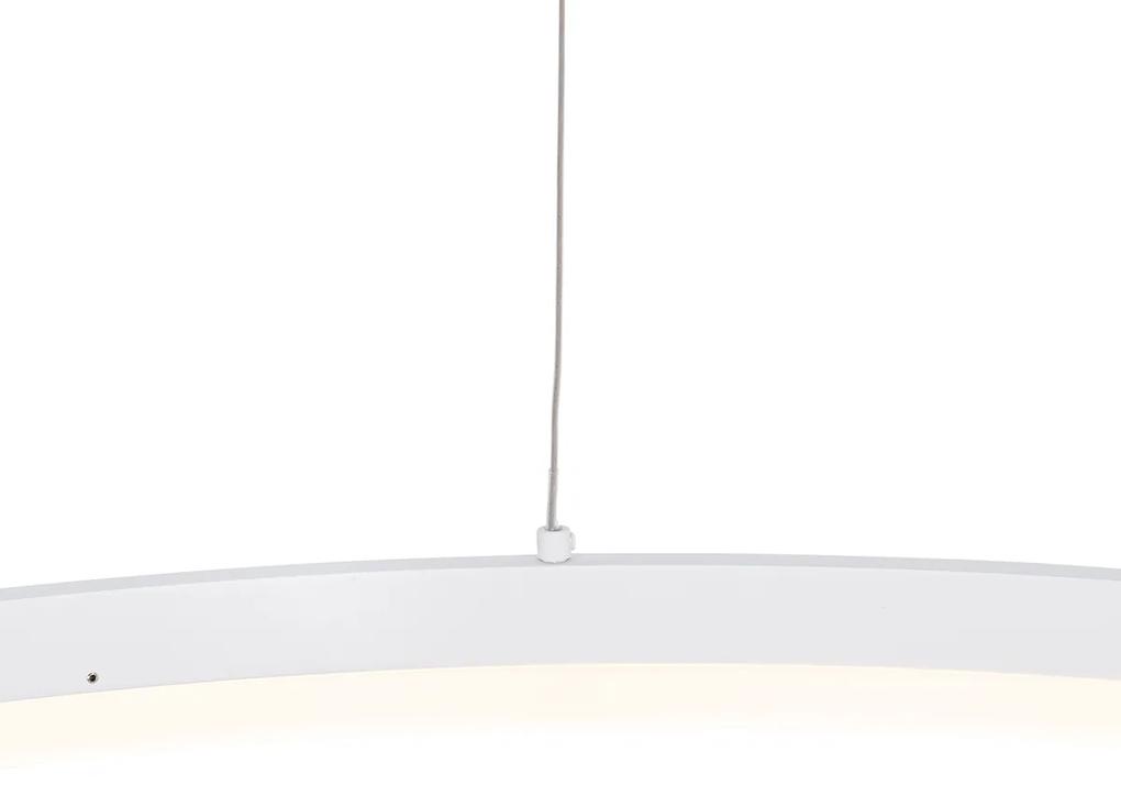 Design hanglamp wit 80 cm incl. LED 3-staps dimbaar - Anello Modern rond Binnenverlichting Lamp