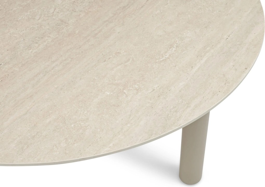 Tuinset Ronde Tuintafel 4 personen 140 cm Rope Zand/Beige  Santika Furniture Santika