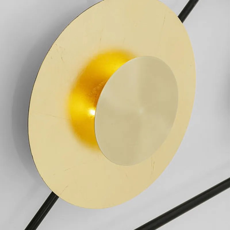 Grote Design Wandlamp Met Goud