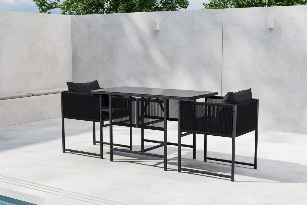 The Outsider diningset-jesse-balkonset-2-personen-zwart-120x61cm-the-outsider.html