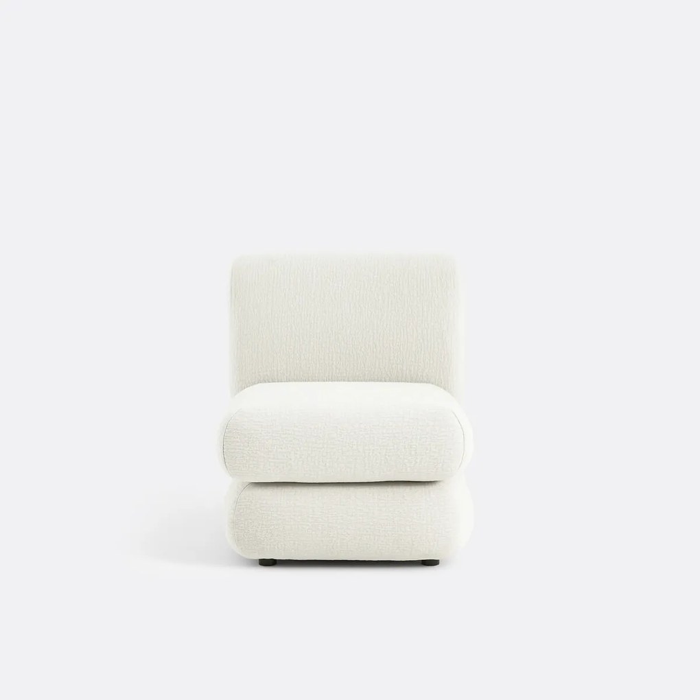 Modulaire haardstoel, reliëf stof, HOOVER