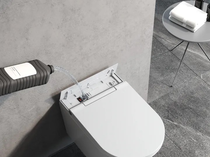 Clou Clever douche wc met turboflush en softclose zitting wit glans