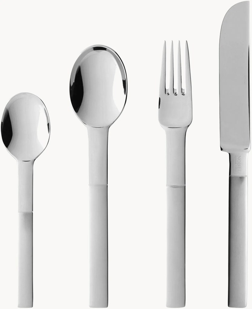Bestekset Nobel van edelstaal, 4 personen, 16-delig
