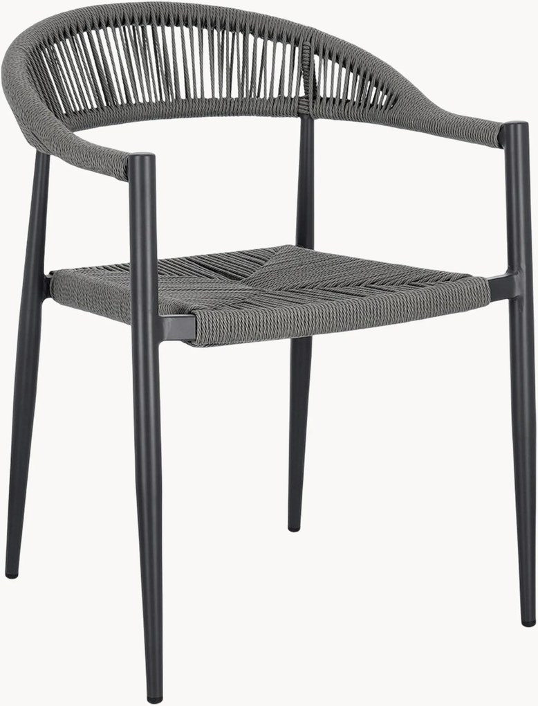 Stapelbare tuinstoelen Jandia met armleuningen, 4 stuks