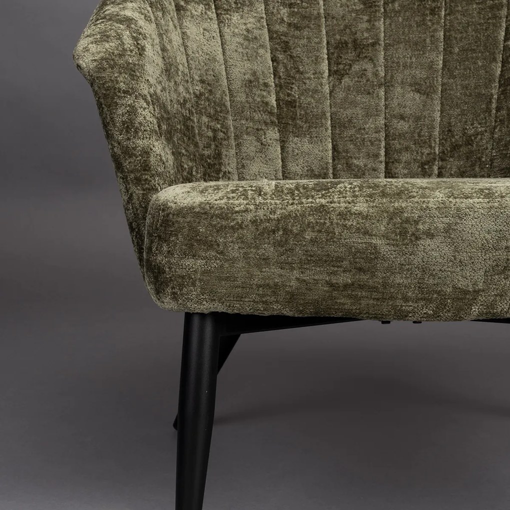 Dutchbone Georgia Fauteuil Groen Velvet