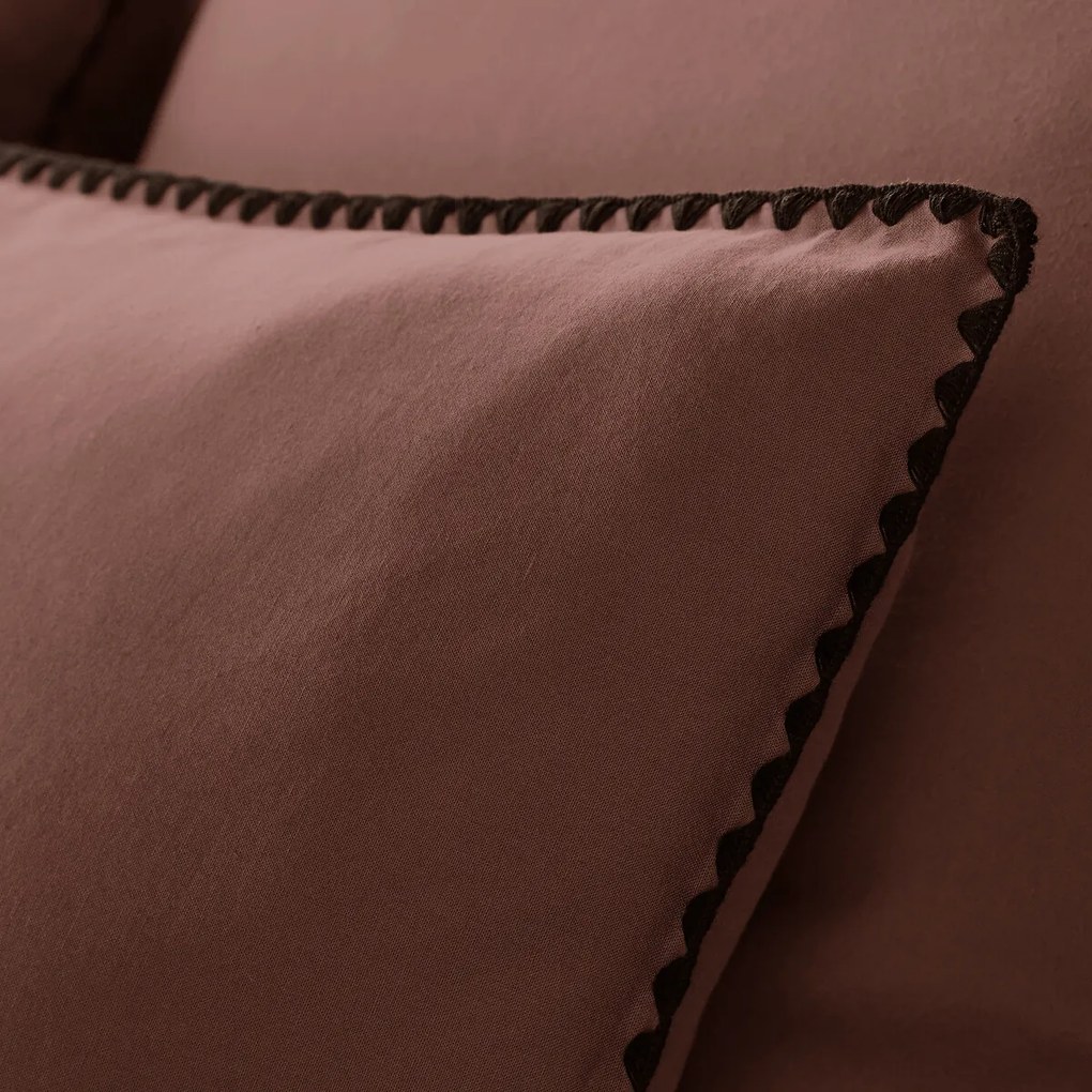 Dekbedovertrek in gewassen katoen, geborduurd, Merida