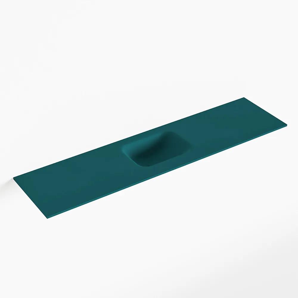 MONDIAZ LEX Smag solid surface inleg wastafel voor toiletmeubel 120cm. Positie wasbak midden