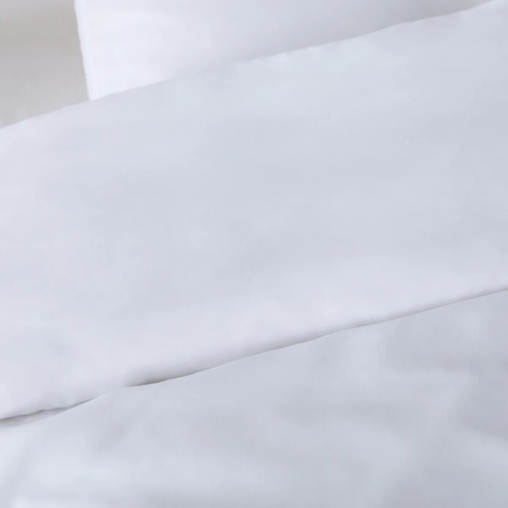 Bedset in recycled microvezel, rechthoekige kussensloop