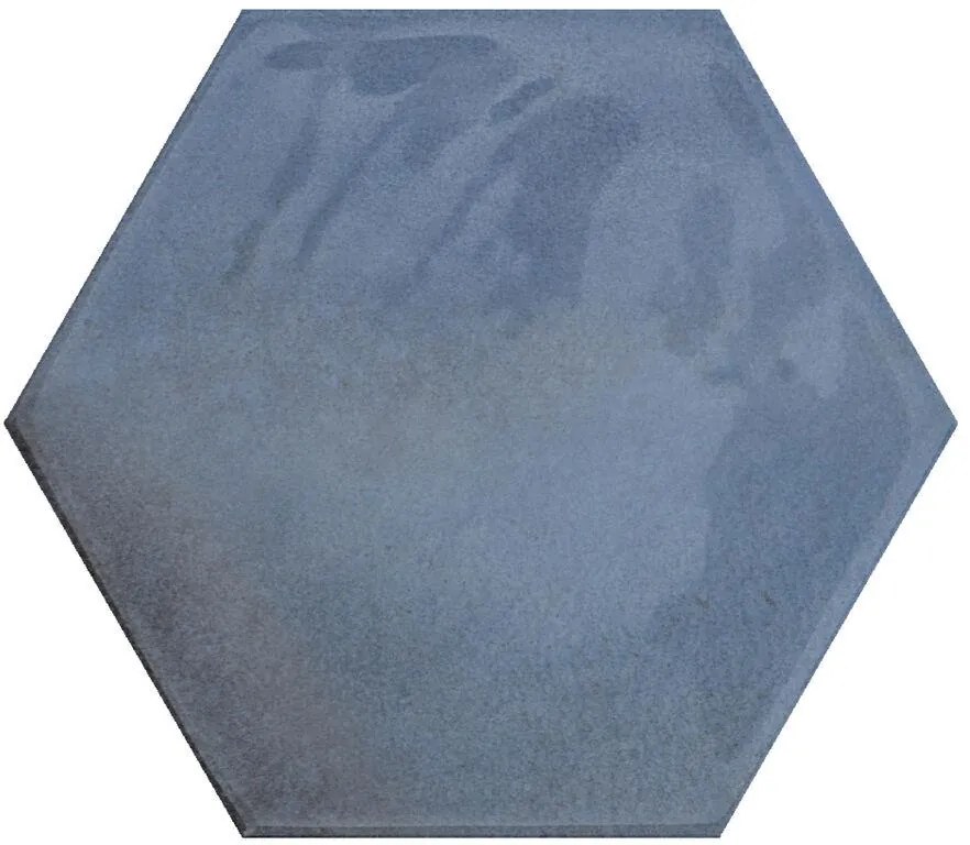 Jabo Moon Blue keramische wandtegel hexagon 16x18cm