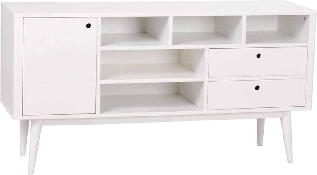Nordiq Vienna sideboard - Scandinavisch dressoir - L150 x H78 x D45 cm - Wit- Dressoir - Opbergkast - Sideboards - Scandinavisch design - Witte meubels