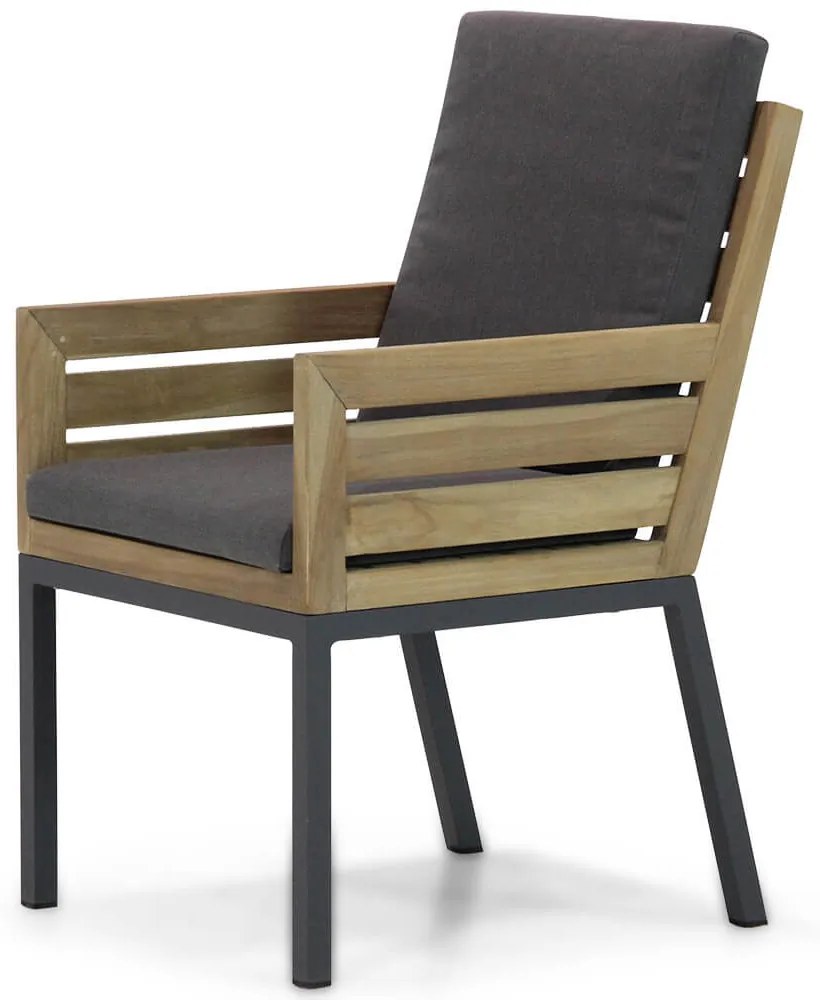 Tuinset 6 personen 230 cm Teak Old teak greywash Lifestyle Garden Furniture Dakota/Veneto