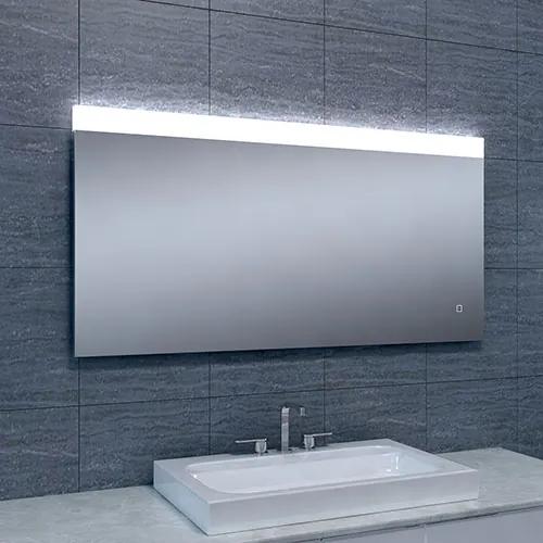 Badkamerspiegel Single 120x60cm Geintegreerde LED Verlichting Verwarming Anti Condens Touch Lichtschakelaar Dimbaar