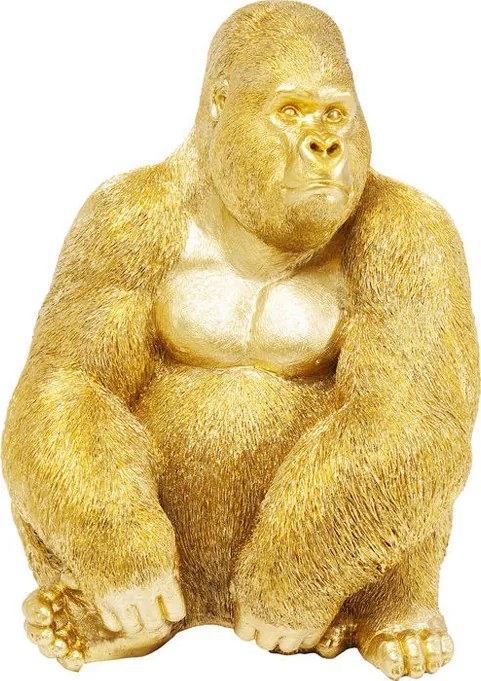 Gouden Gorillafiguur