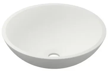 INK Jazz large waskom - 40x40x12cm - 0 kraangaten - polystone wit mat 3430421