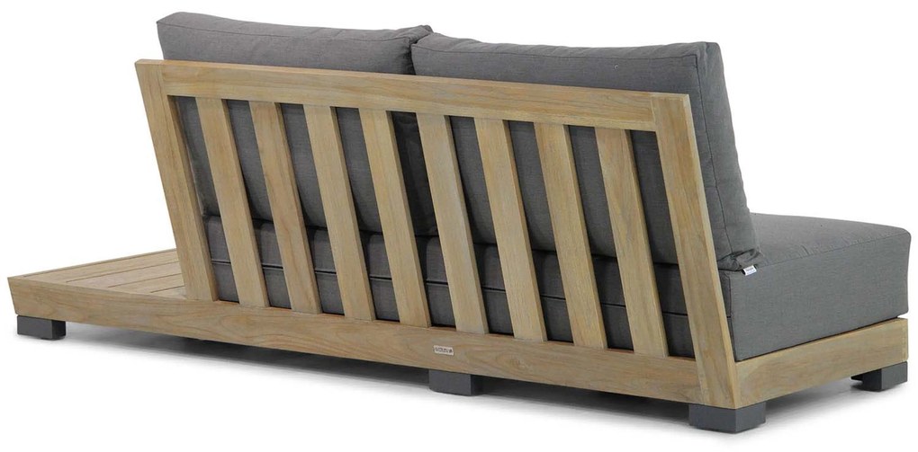 U-Vorm Loungeset 8 personen Teak Old teak greywash Lifestyle Garden Furniture Hilton/Brighton