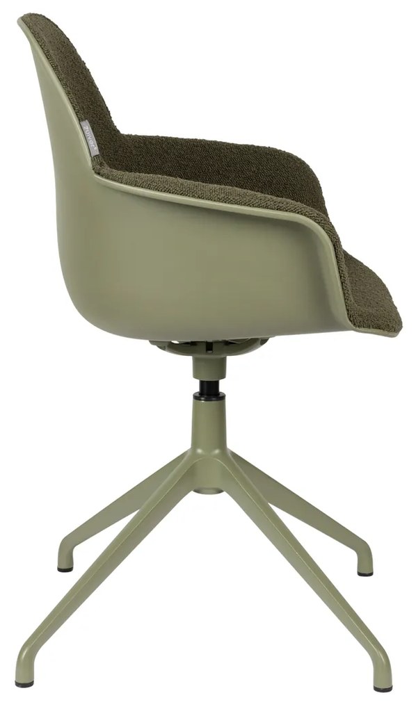 Zuiver Albert Kuip Swivel Groene Draaistoel Met Armleuningen