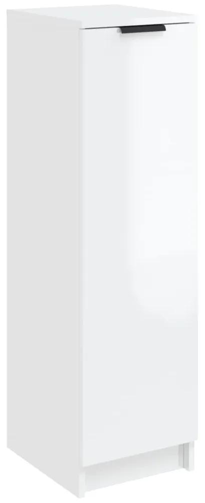 vidaXL Schoenenkast 30x35x100 cm bewerkt hout hoogglans wit